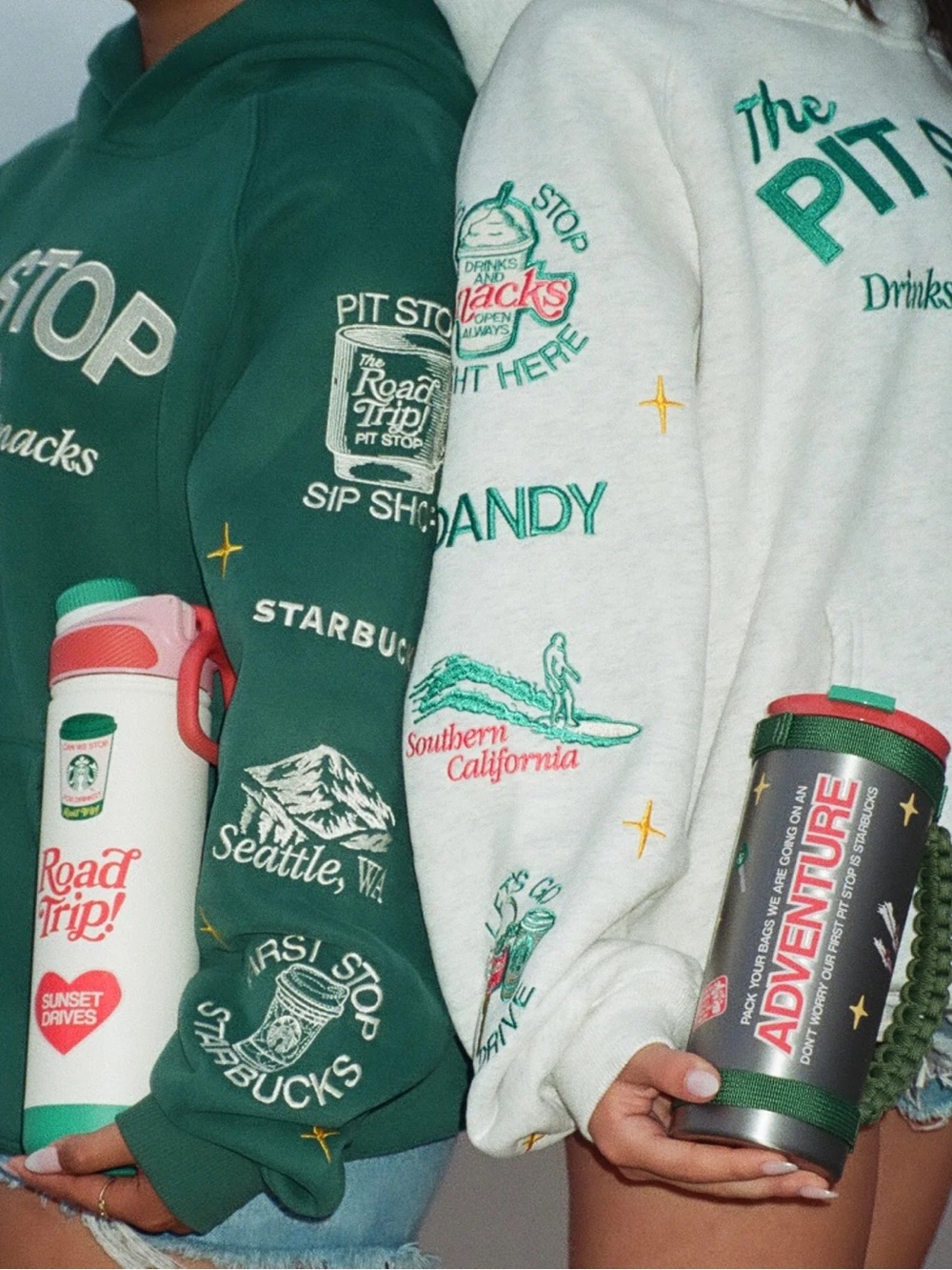 NEW DANDY WORLDWIDE + STARBUCKS™
"Pit Stop" Hoodie in Heather Grey M - Picture 6 of 6